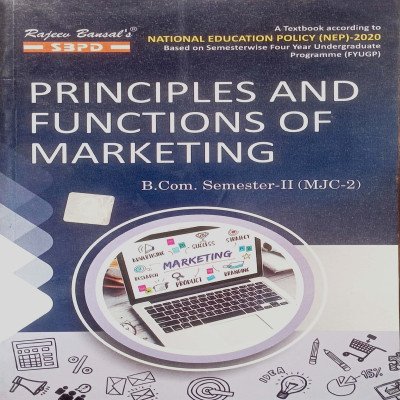 SBPD Principles And Functions Of Marketing B.com Semester-2 (MJC-2)