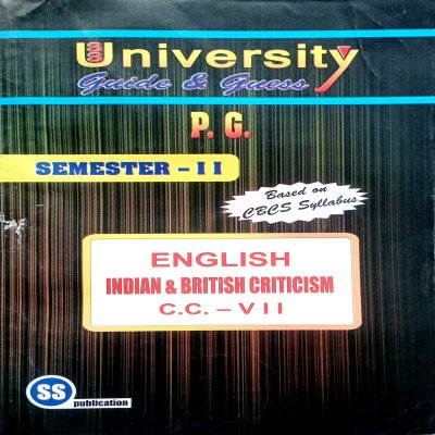 PG 2nd Semester English CC 7