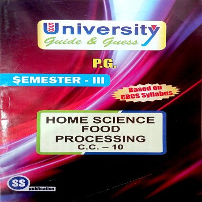 PG 3rd Semester Home science CC 10