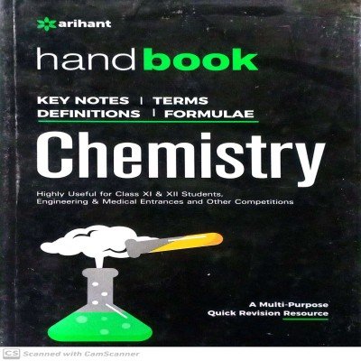 Handbook of Chemistry class 11 & 12C191