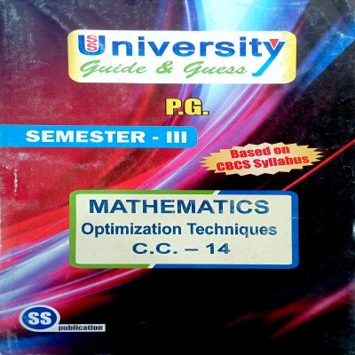 PG 3rd Semester Mathematics CC 14