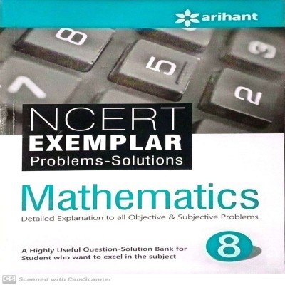 Arihant NCERT Exemplar Math 8th F371