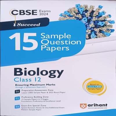 Arihant sample Question paper class 12 Biology F1048