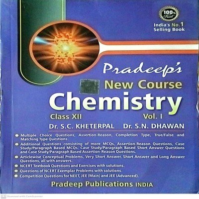 Pradeep a textbook of Chemistry 12th vol 1&2